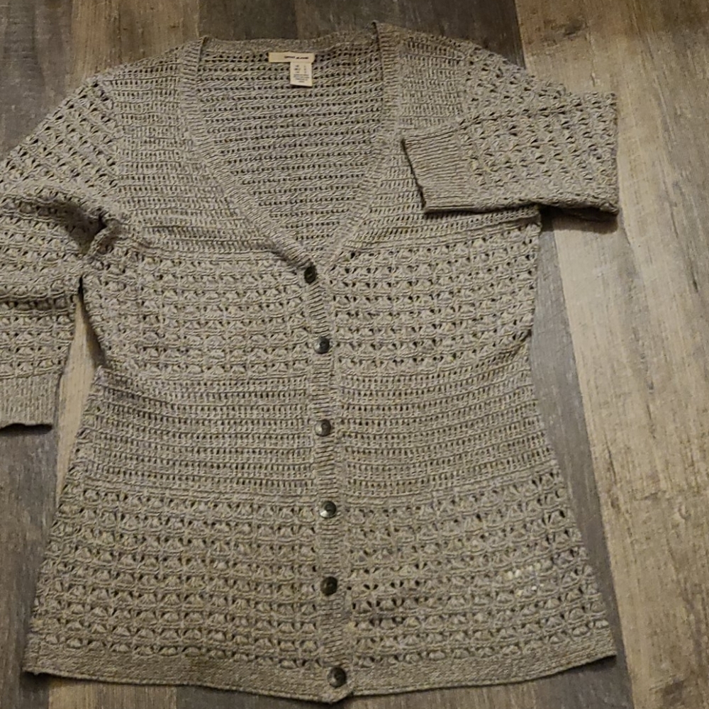 DKNY~Crochet Open Knit Cardigan ~NWOT